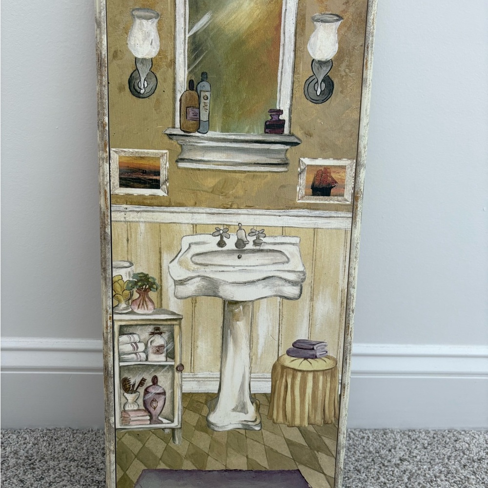 Vintage Bathroom Wall Art Decor - Multicolor